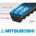 Mitsuboshi Ceinture durable et économes en énergie e-POWER courbe dentée dentée à bord cru. Fabriqué au Japon (ceinture v pour la machine à laver)